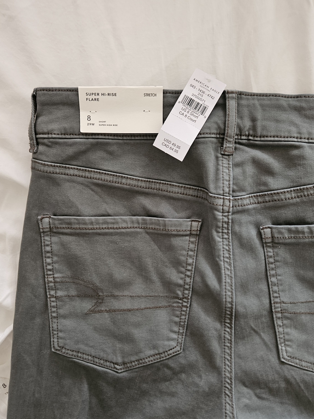 American Eagle Outfitters high-rise FLARE Jeans - Green